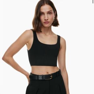 Aritzia Babaton
Sculpt Knit Tank (Arjun Knit Top) in black